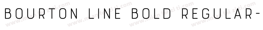Bourton Line Bold Regular字体转换
